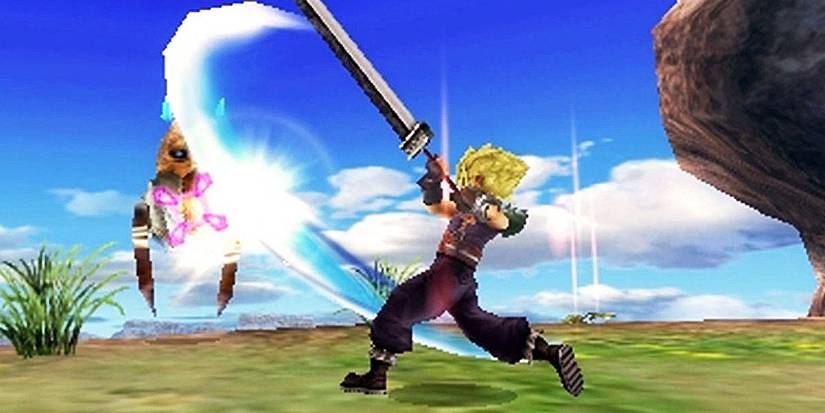 Final Fantasy Explorers Cloud Attacking