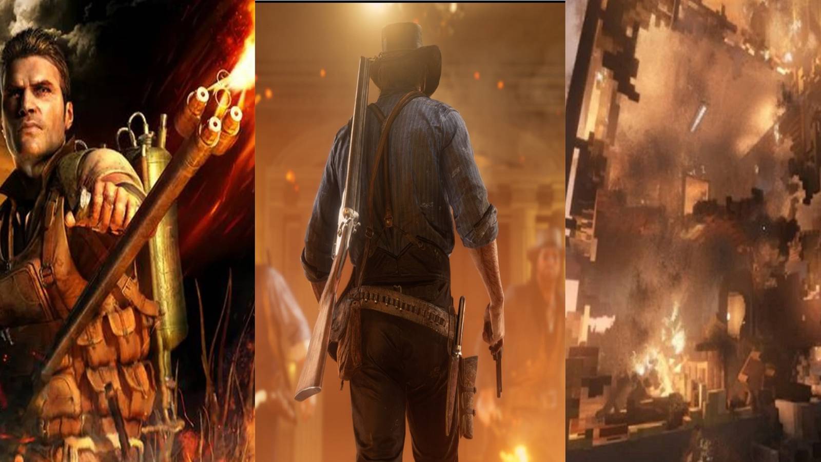 Fire header Far Cry Red Dead Teardown