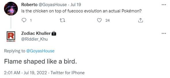 flame shaped like a bird khu