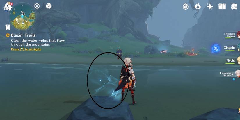 follow the water trail in genshin impact