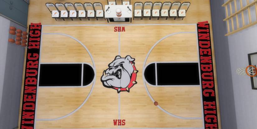 Sims 4 basketball court set