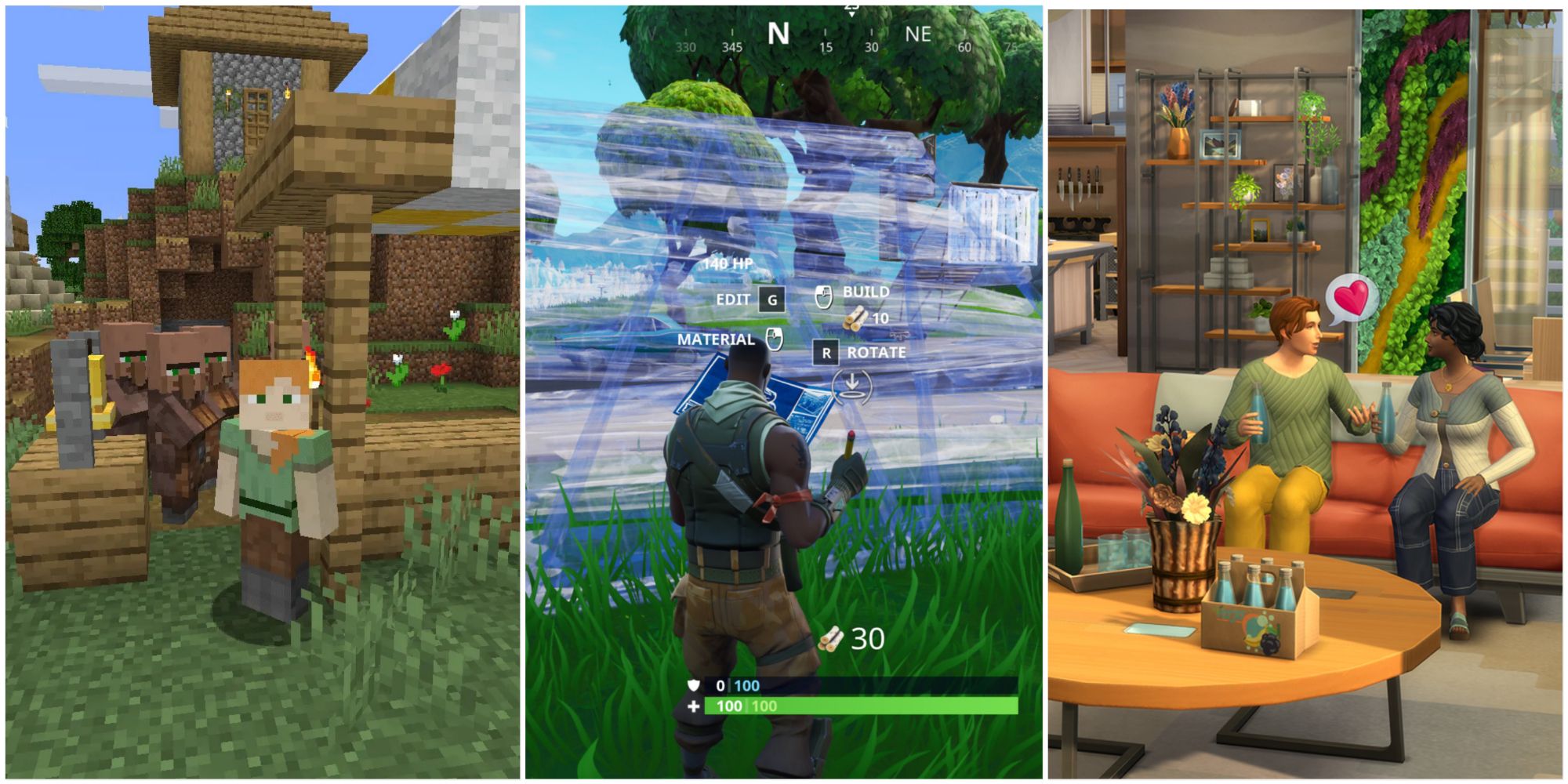 games to sink hours into minecraft fortnite sims 4