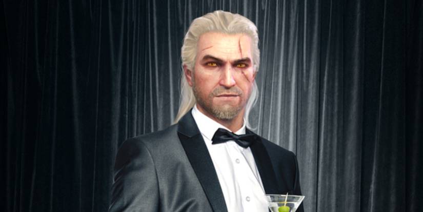 geralt in a suit
