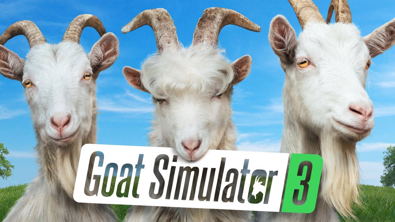 goat simulator 3 field logo key art