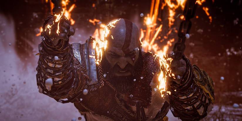 god of war 2018 kratos atreus moment athena blades of chaos epic