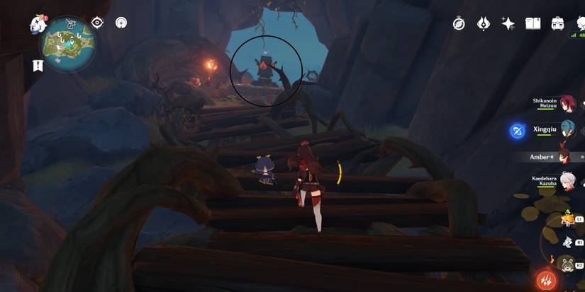 going back to the 2nd monument after finishing the 4 torches in genshin impact