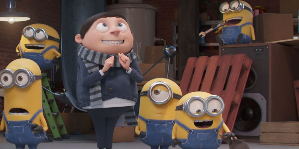 gru and his minions happy