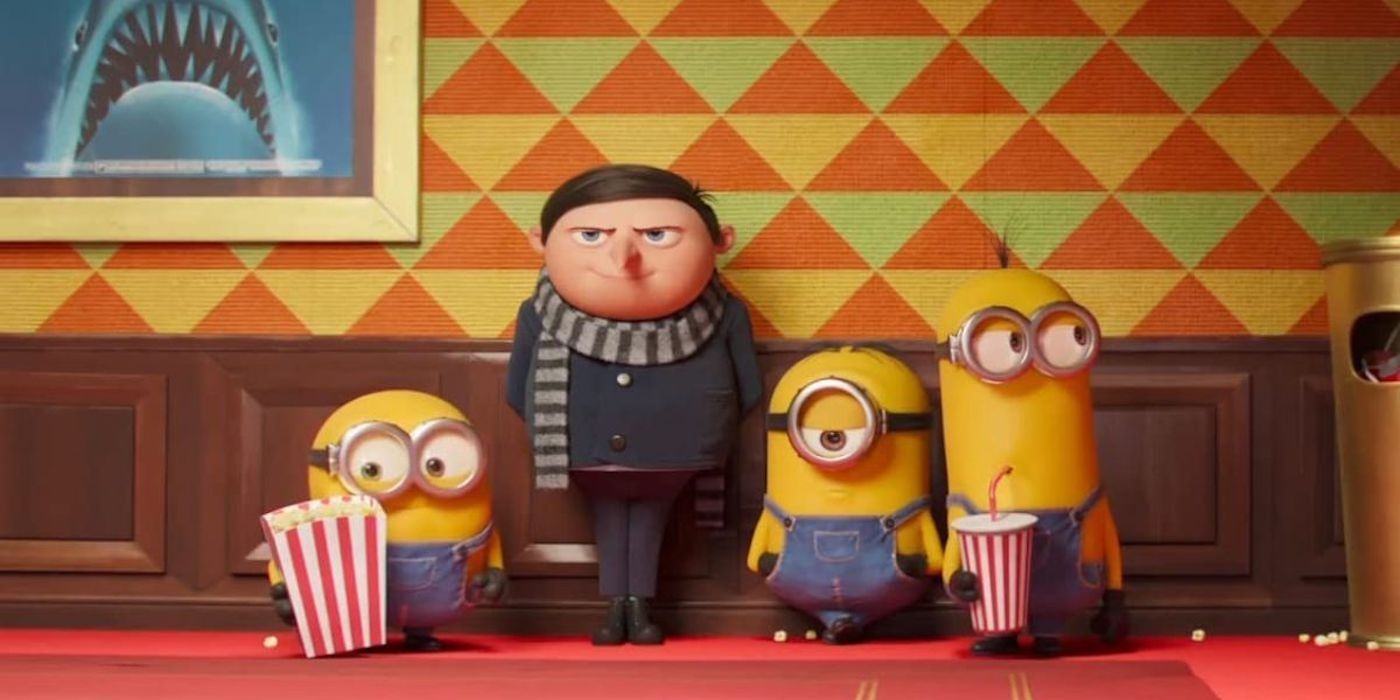 gru with minions at the movies