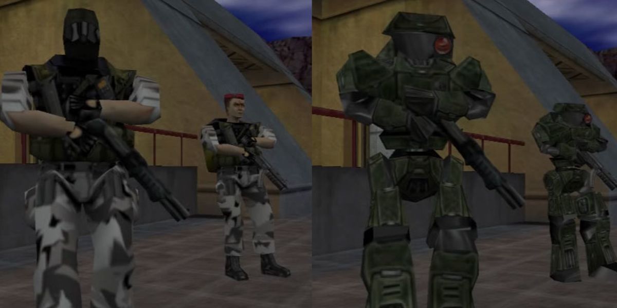 half-life robot enemies compared to human enemies