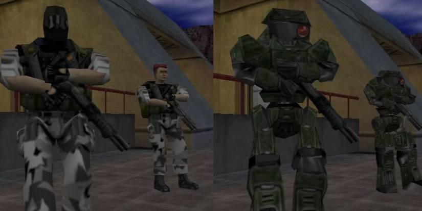 half-life robot enemies compared to human enemies