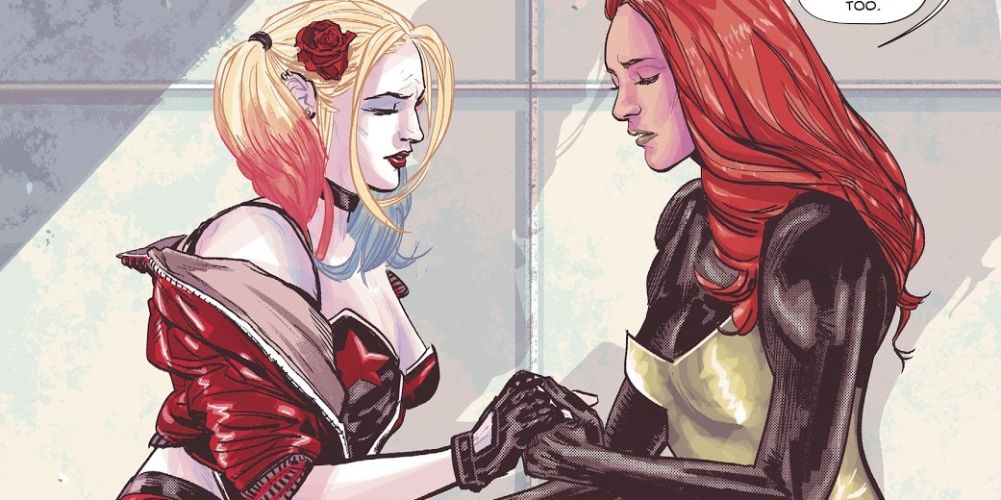 harley and ivy holding hands in sanctuary