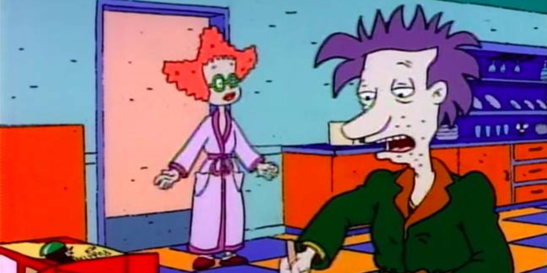 Stu and Didi Pickles in the Rugrats