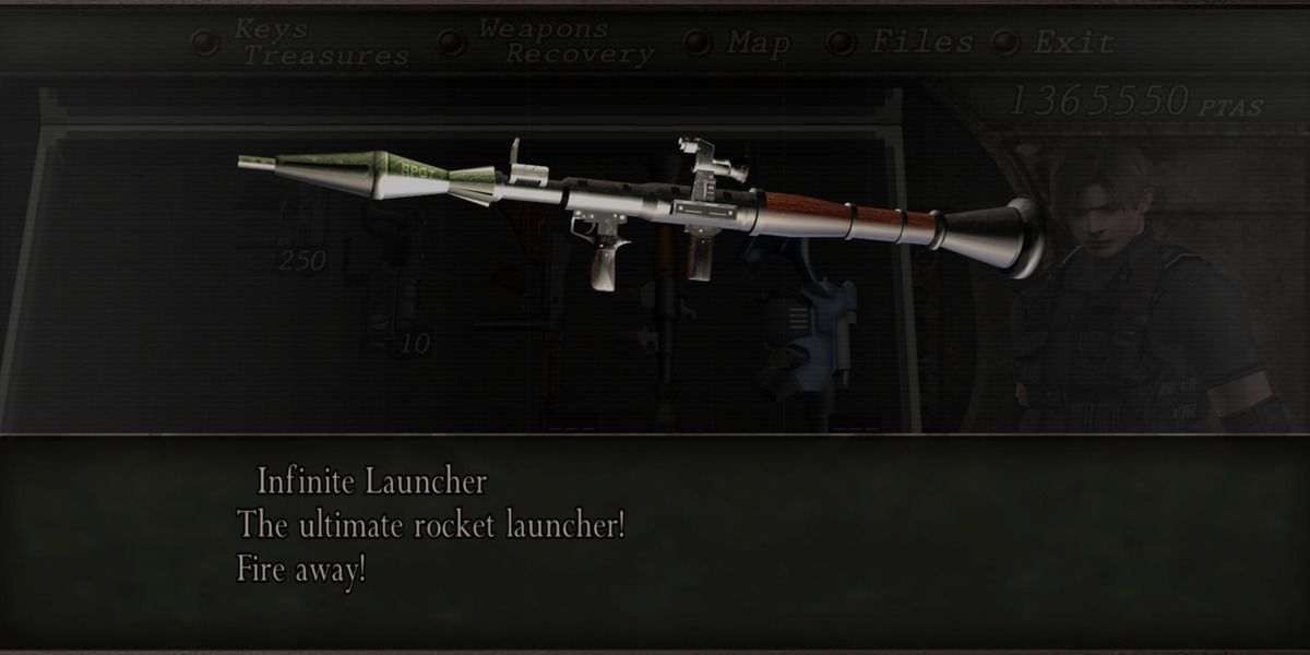 infinite launcher from Resident Evil 4
