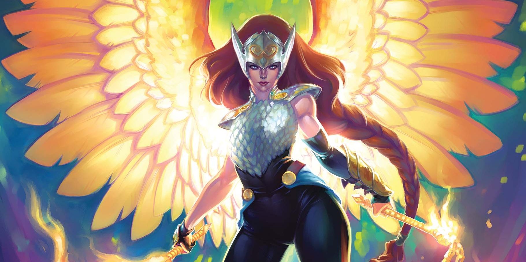 jane foster as valkyrie from the marvel comic