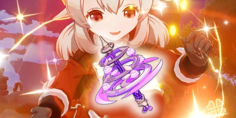 klee holding kagura verity in genshin impact