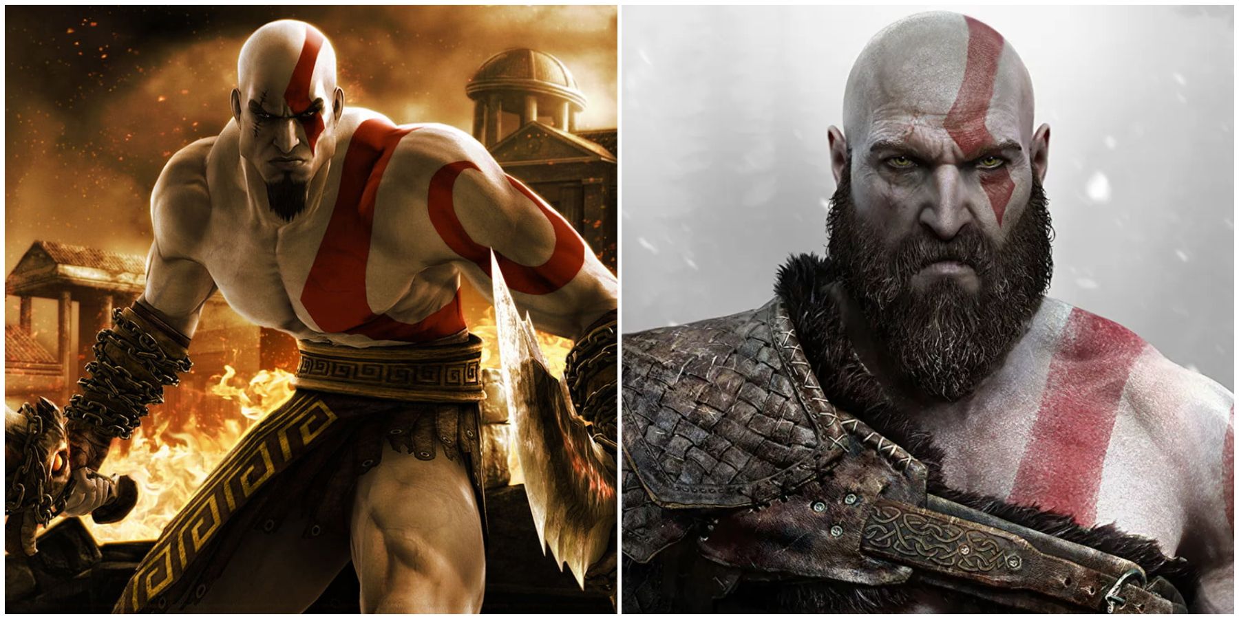 kratos before and after