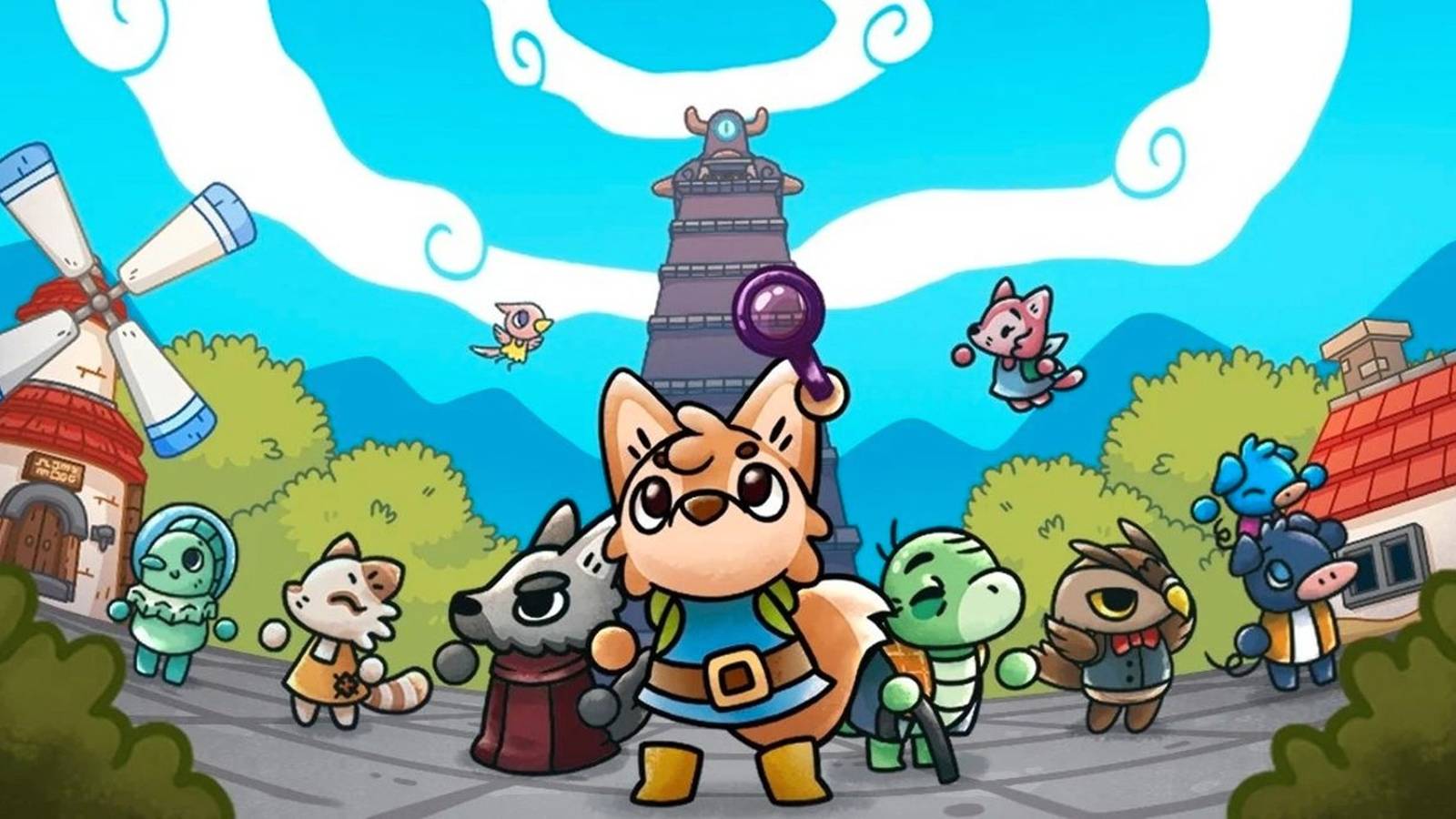 lonesome village cover art indie zelda animal crossing