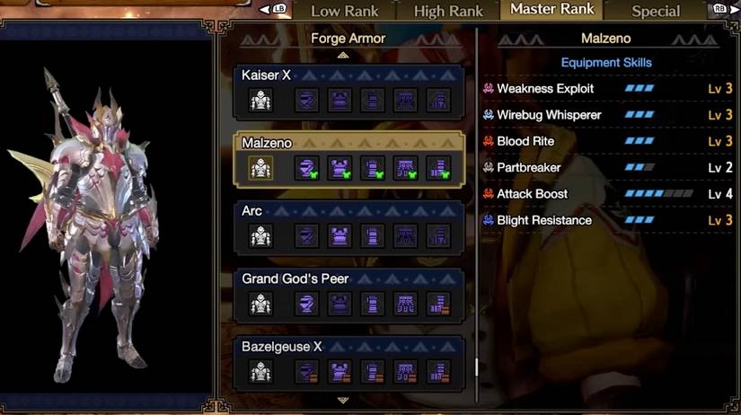 malzeno armor sunbreak