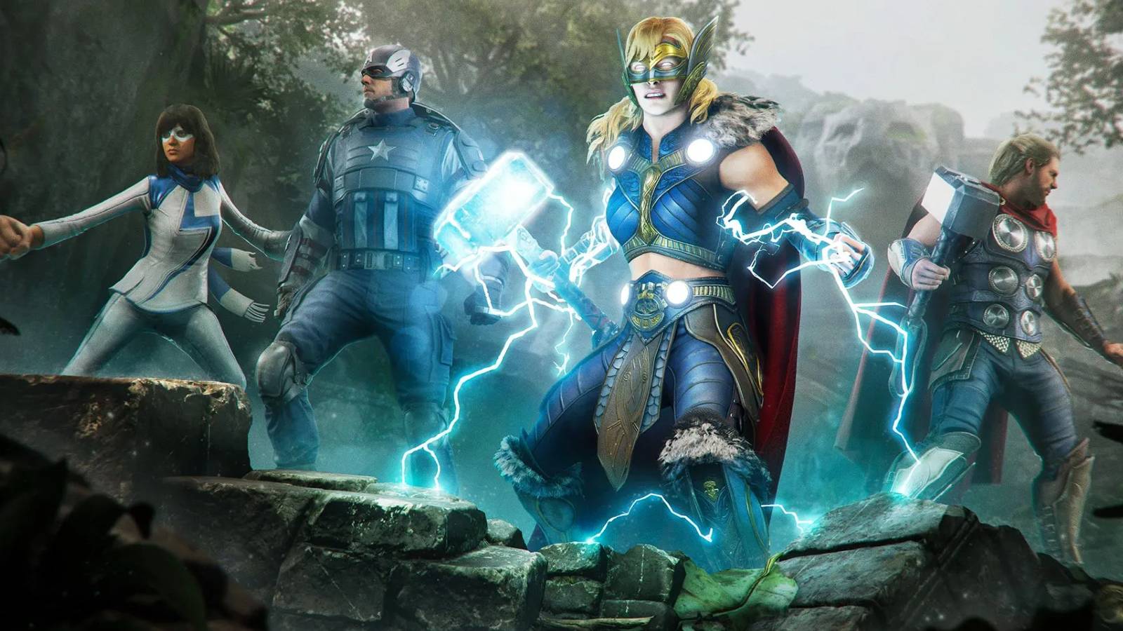 marvel's avengers echo character new thor captain marvel she-hulk war machine