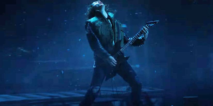 Eddie Munson plays "Master of Puppets" in the Upside Down in Stranger Things season 4 vol. 2