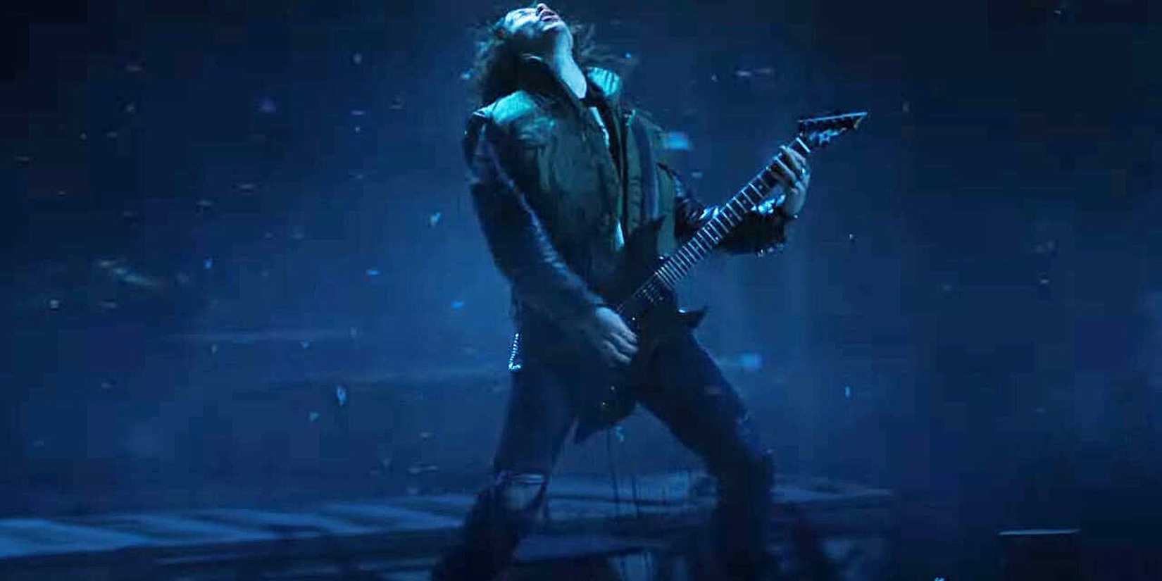 Eddie Munson plays "Master of Puppets" in the Upside Down in Stranger Things season 4 vol. 2