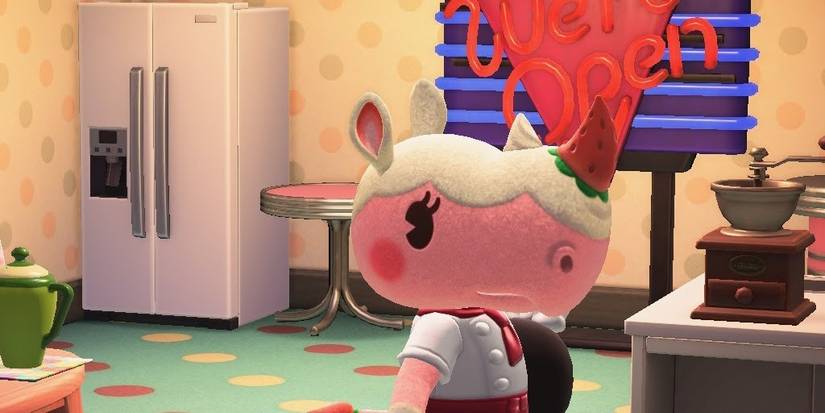 Merengue the rhino villager in Animal Crossing: New Horizons