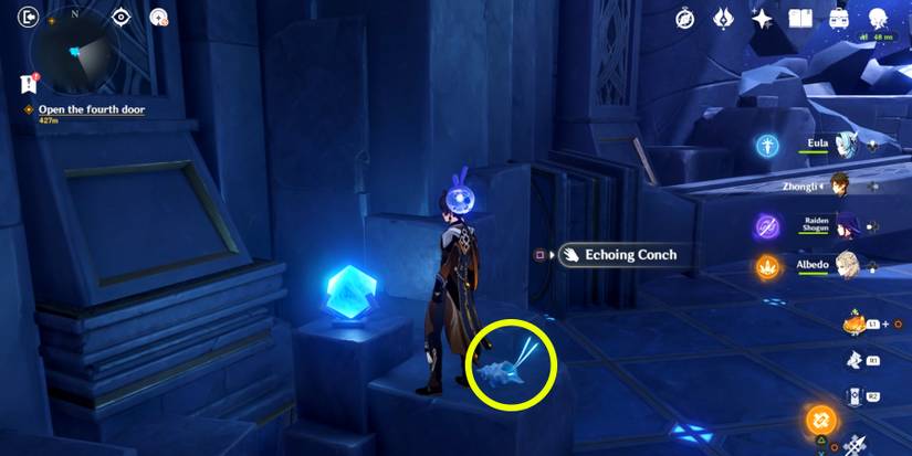 mona's domain echoing conch location in genshin impact