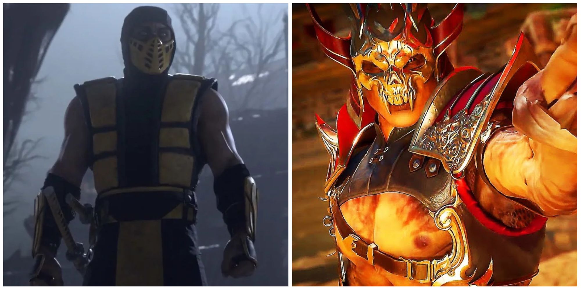 (Left) Scorpion (Right) Shao Kahn