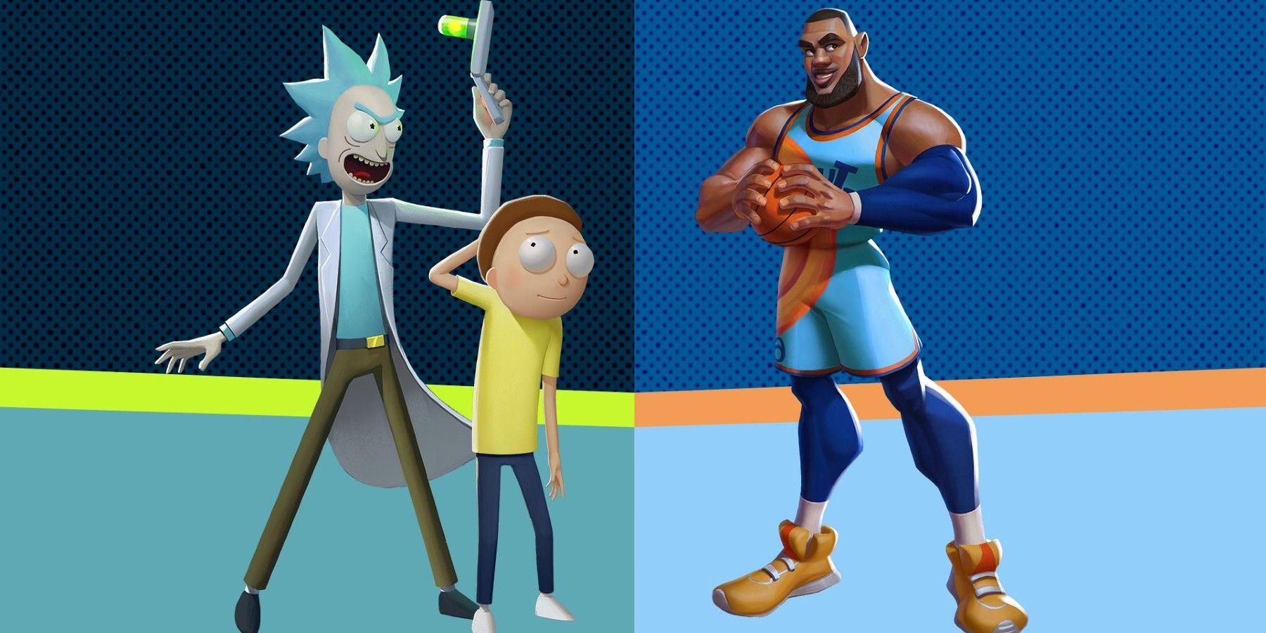 multiversus-lebron-james-rick-and-morty-key-art