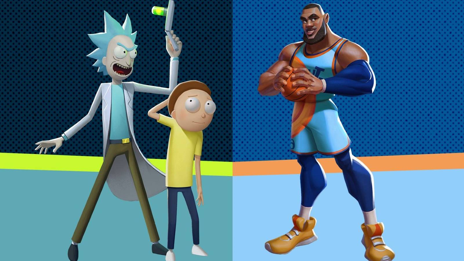 multiversus-lebron-james-rick-and-morty-key-art