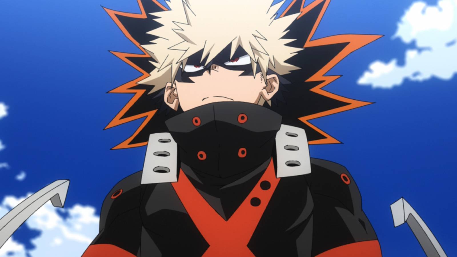 bakugo in his winter hero suit
