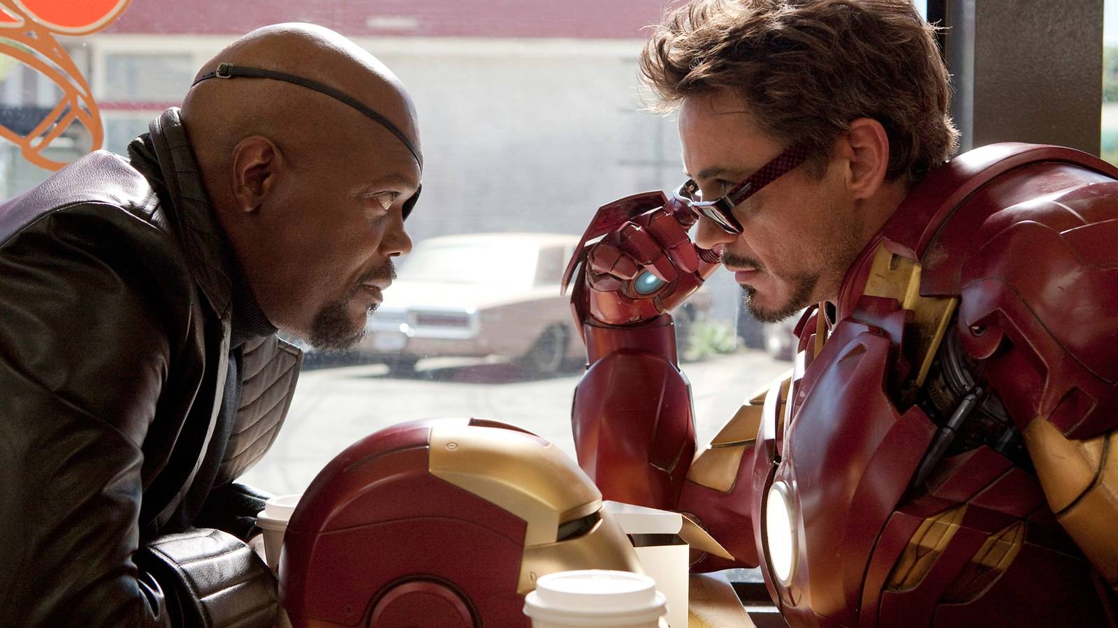 nick fury and tony stark Cropped