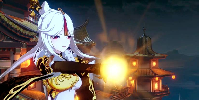 ningguang charged attack in genshin impact