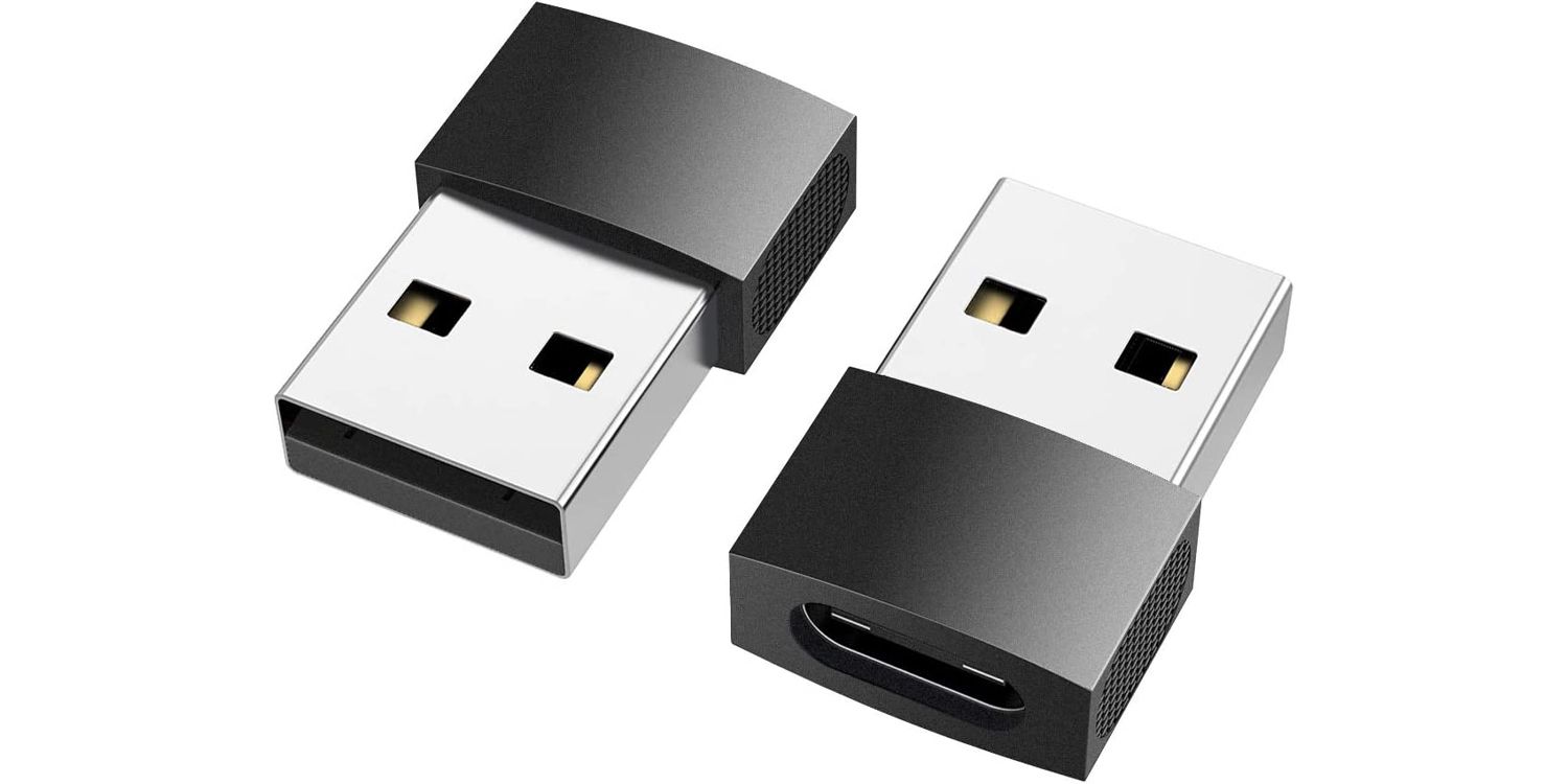 nonda USB C to USB Adapter (2 Pack), USB-C Female to USB Male, USB Type C Female to USB OTG Adapter fo