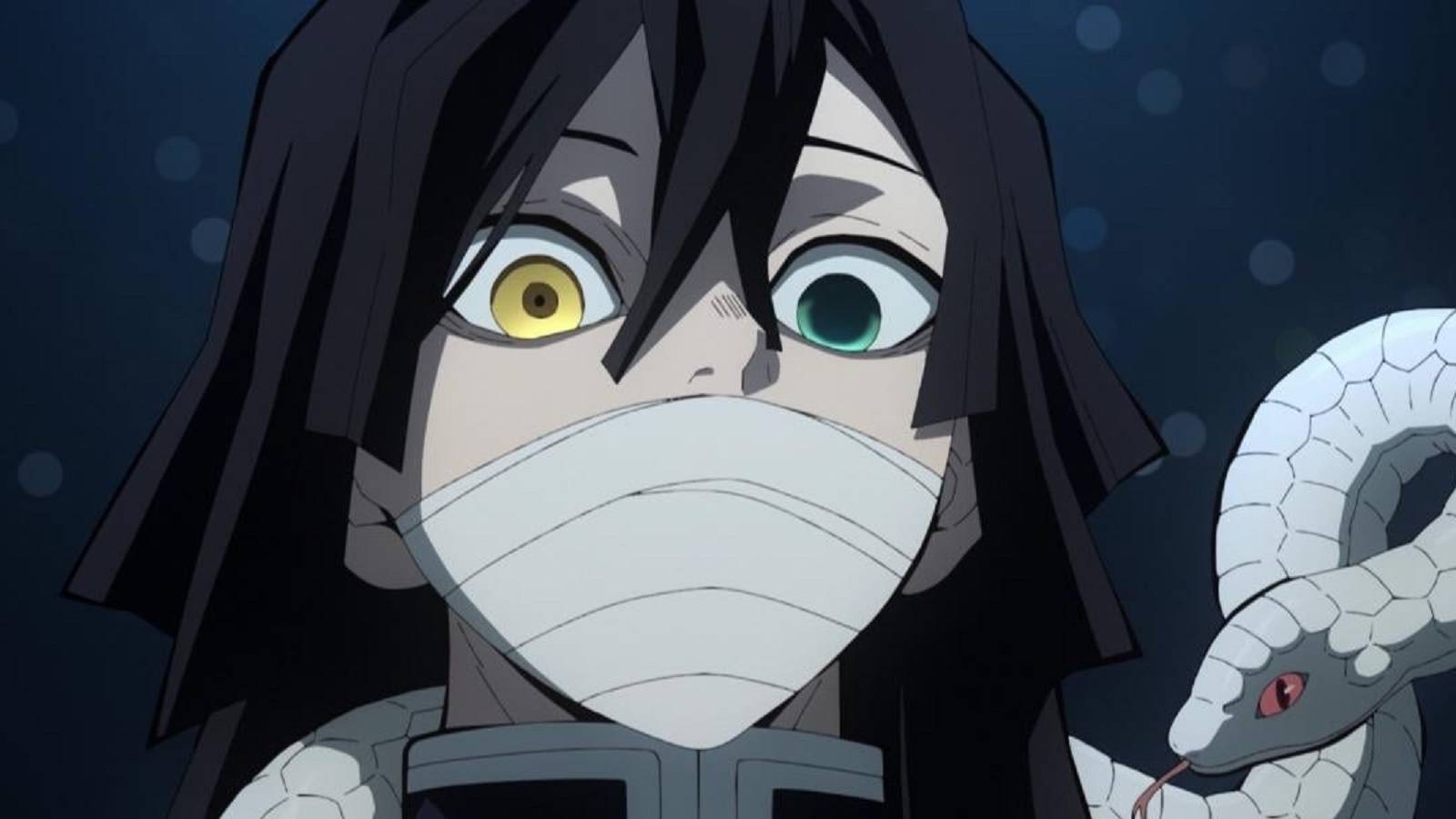 obanai iguro face night demon slayer