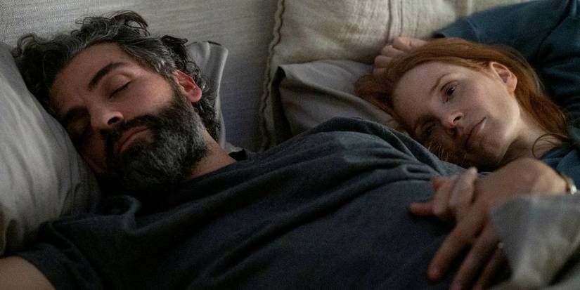 Jonathan (Oscar Isaac) and Mira (Jessica Chastain) in HBO's Scenes From a Marriage
