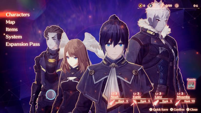 party menu xenoblade chronicles 3