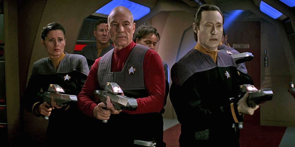 picard and data with guns