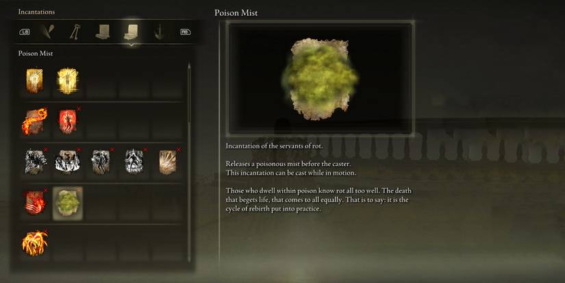 poison mist’s features in elden ring