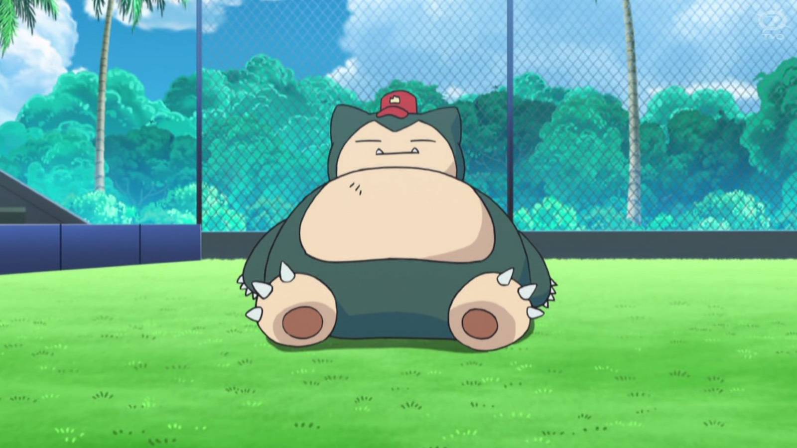 pokemon anime snorlax baseball cap