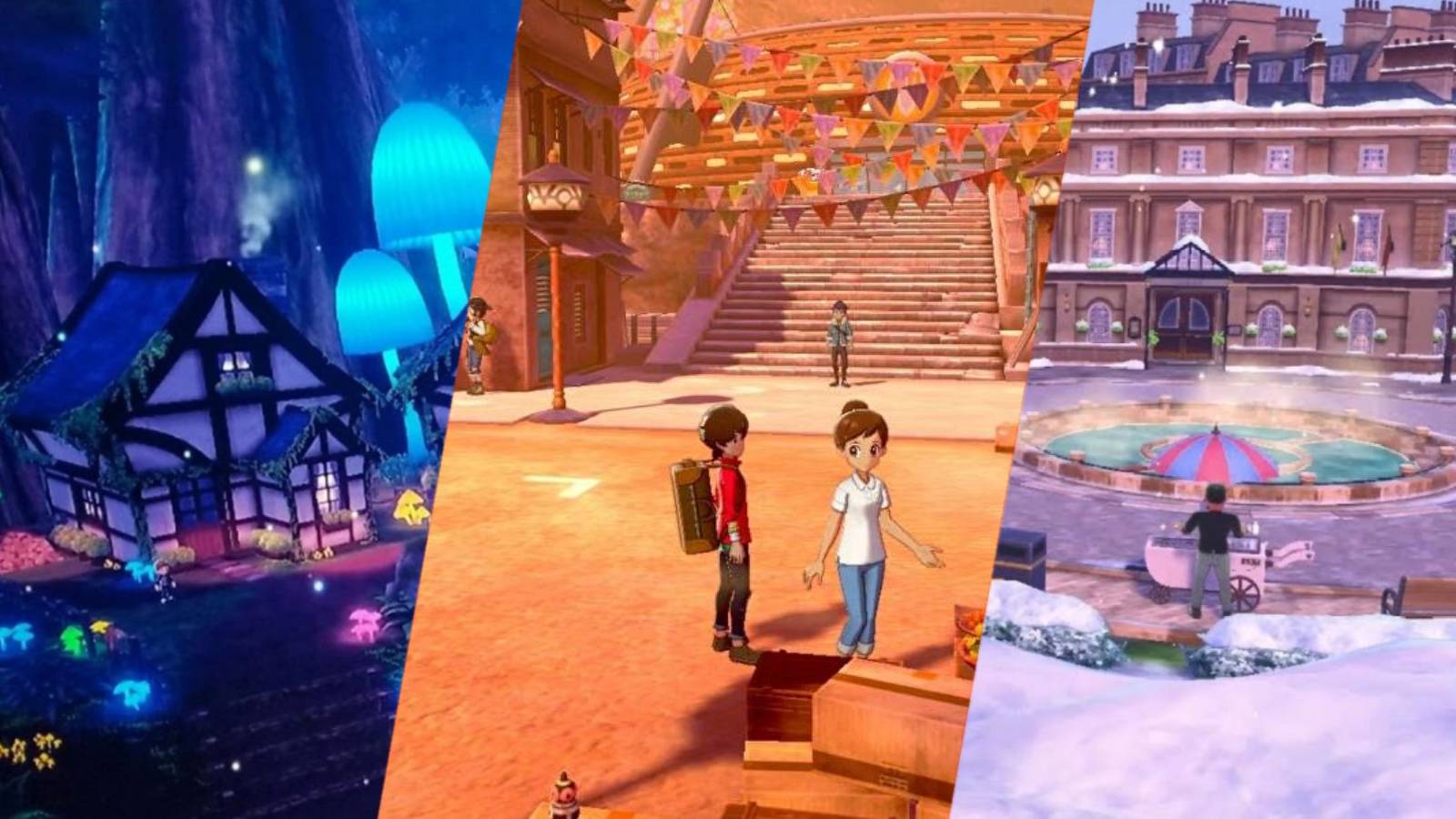 pokemon best locations cities towns settlements in pokemon sword and shield generation 8 ballonlea circhester stow-on-side