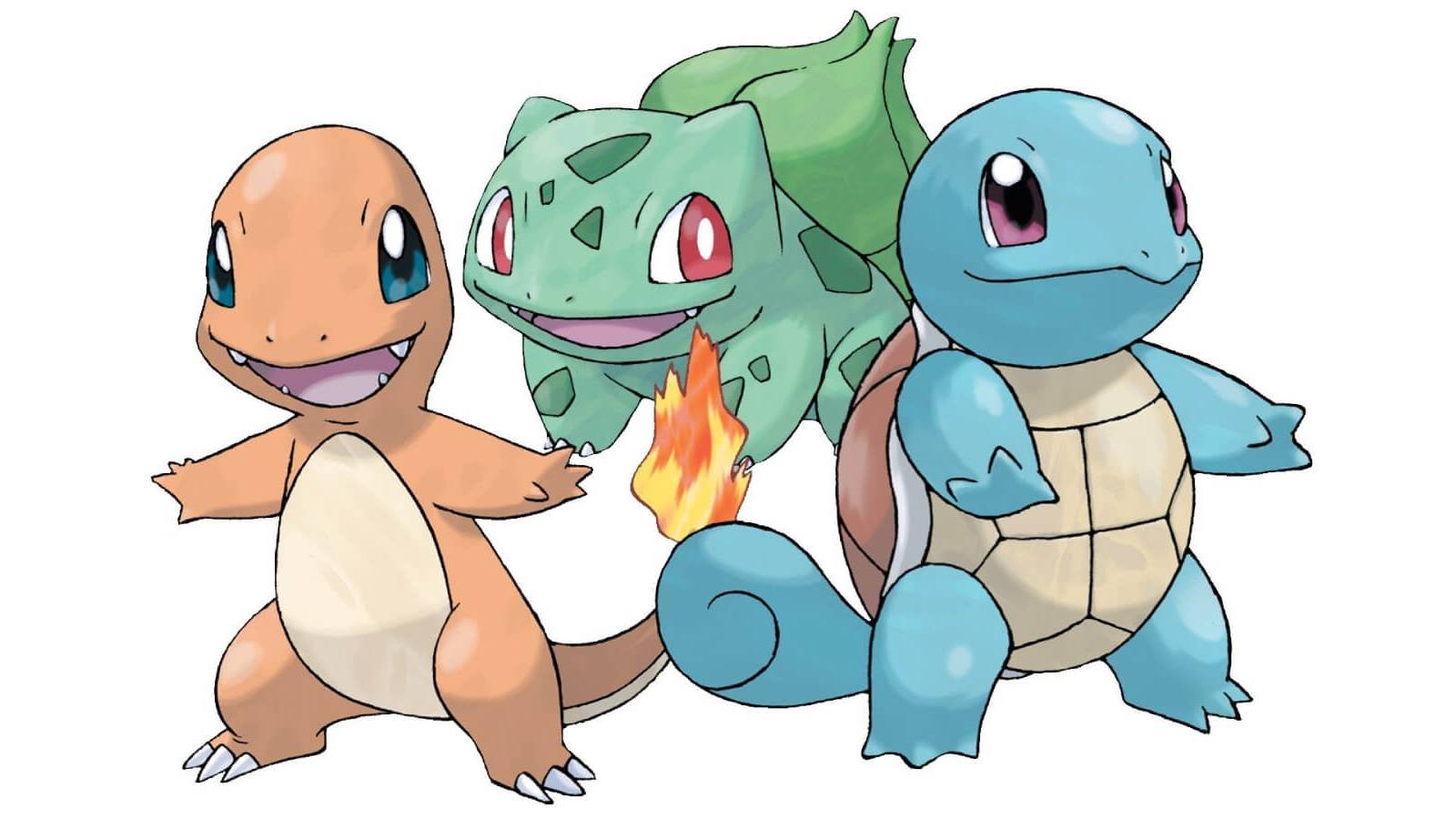 pokemon kanto region starter compiled