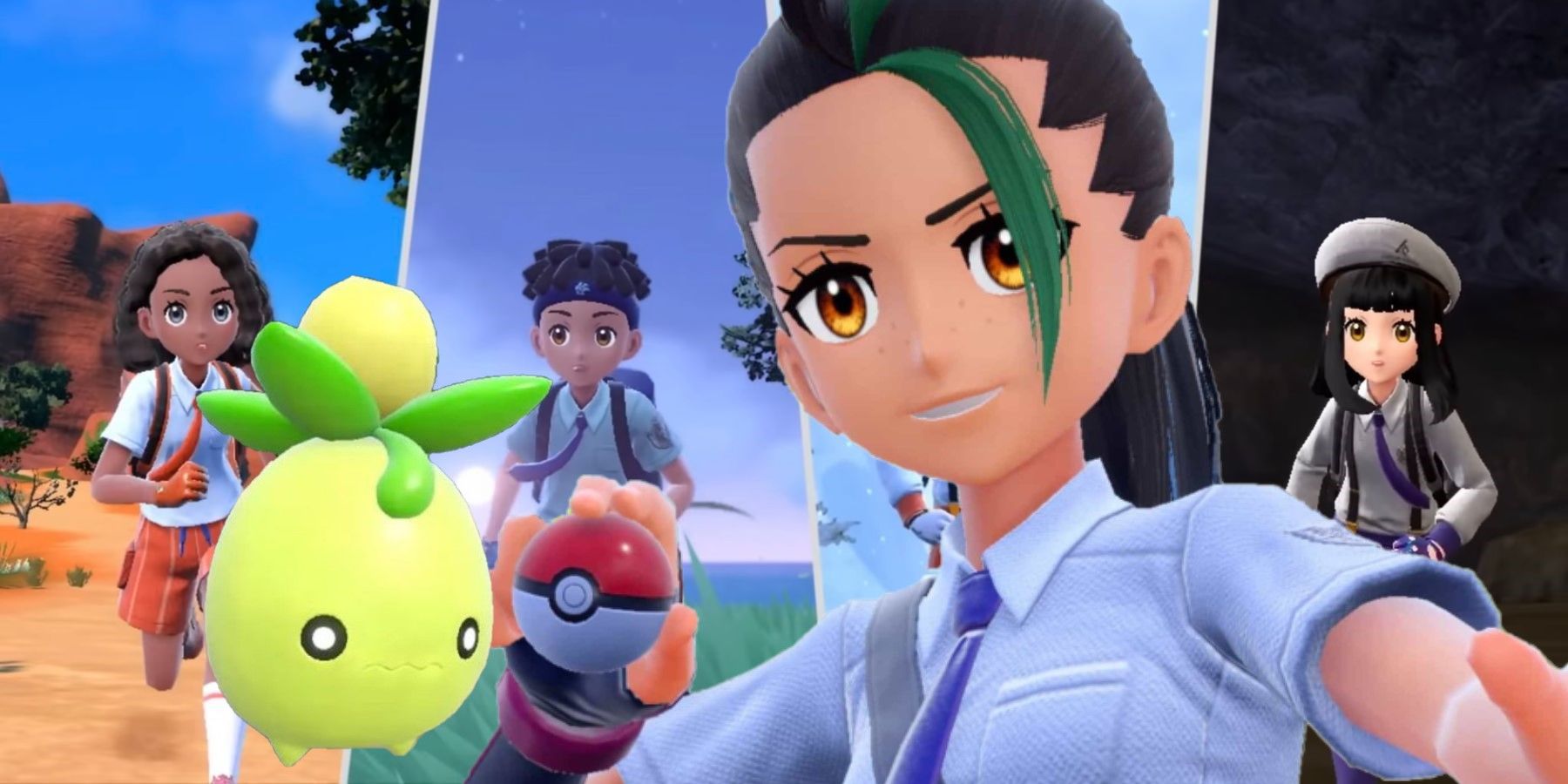 pokemon scarlet and violet leak gym leaders rival images riddler khu pokemonleaks ghost-type trainer rumor