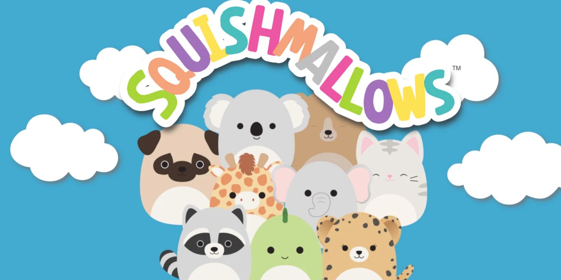 Squishmallow logo and friends