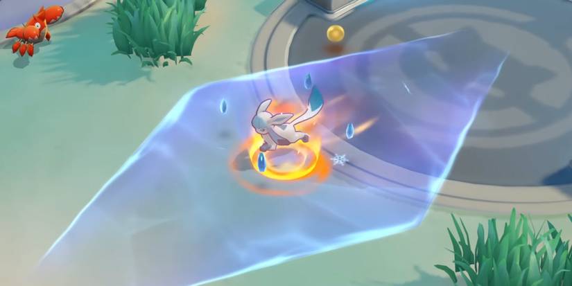 pokemon unite glaceon gameplay