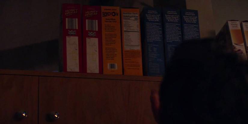 Pope notices the cereal boxes have been moved in Animal Kingdom