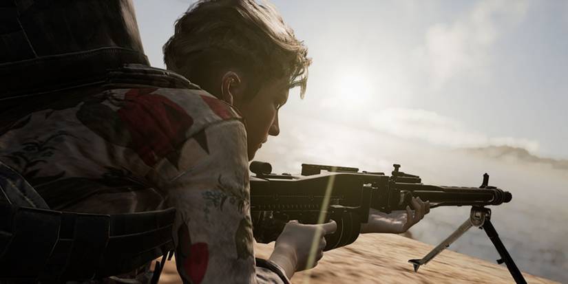 pubg player using an lmg Cropped