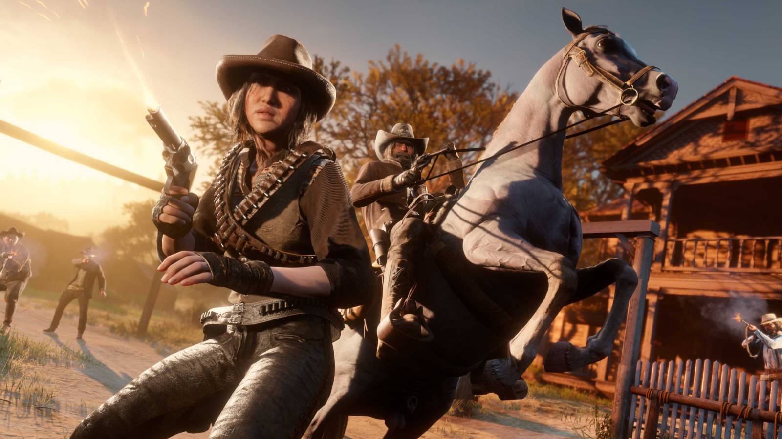 red dead redemption 2 shootout screenshot