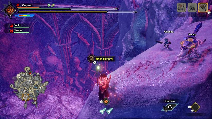 relic record 5 mh rise sunbreak location message