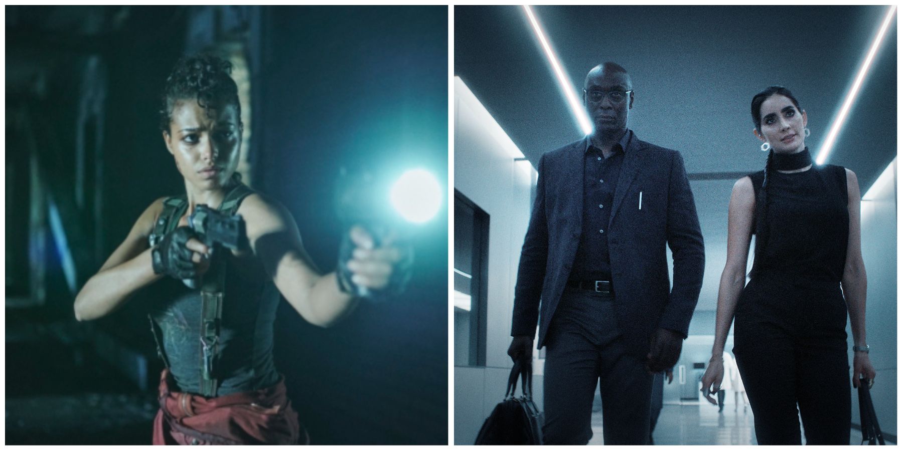 Characters from the Resident Evil show on Netflix